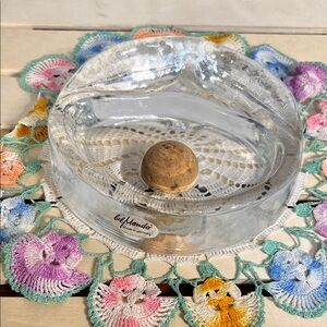 Bel Mondo Pipe Ashtray w/ Cork Center Vintage Heavy Handformed